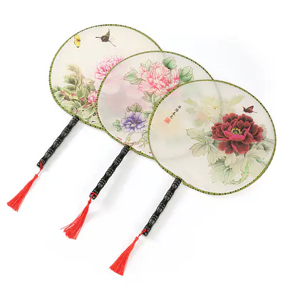 Large Chinese Court Fan secondary image